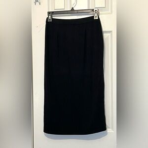 Eileen Fisher Stretch Pencil Skirt, Soft Stretch, Solid Black, Size 2P-4P, NWOT